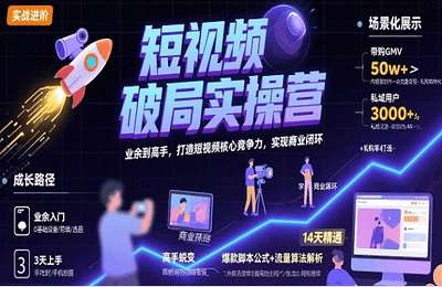 王心问-（20250802）短视频破局实操营，业余到高手，打造短视频核心竞争力，实现商业闭环【52节课】