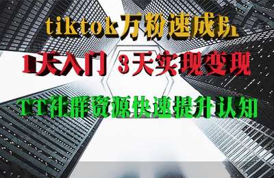 JenhurryLMZ01-从零开始运营tiktok（小白2天涨万粉）【7节】