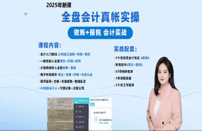 会计实操帆帆02-2025年会计实操全盘账 做账报税会计上岗实战训练营【6章80节】