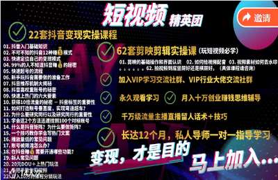 叶生02-短视频变现 － 实操精英团【83节】