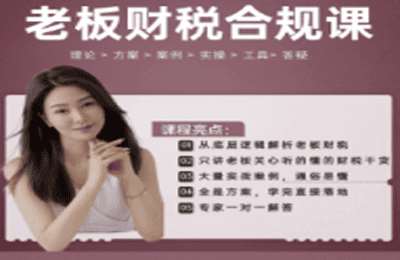 唐唐财商01-2025版老板必学财税课【46节】