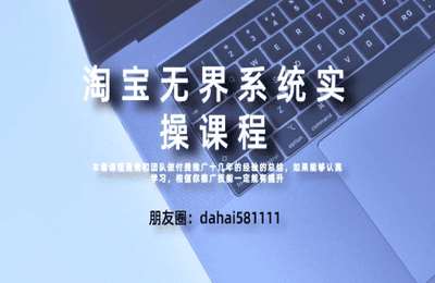 大海电商说05-淘宝无界系统实操课【30节】