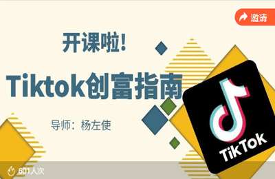 杨左使01-海外抖音Tiktok创富指南【22节】