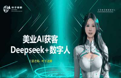 叶子老师讲美业04-美业AI获客 Deepseek+数字人【12节】