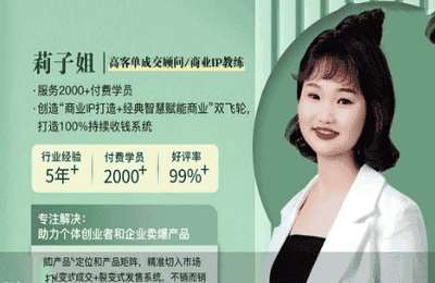 莉子姐03-高客单IP私教班-课程不全【58节】