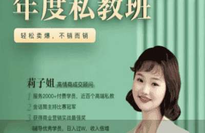 莉子姐04-个人IP年度私教班-课程不全【19节】