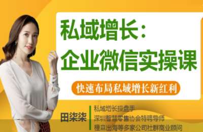 田柒柒私域增长01-私域增长：企业微信实操课【16节】