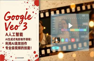 Google Veo 3人工智能AI生成式电影制作课程：利用AI高效创作专业级视频的技能