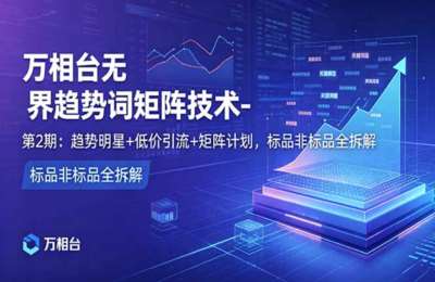老火电商-第02期：万相台无界-趋势词矩阵技术（共20节）