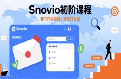 Snovio初阶课程，客户开发技能，外贸开发信【30节】