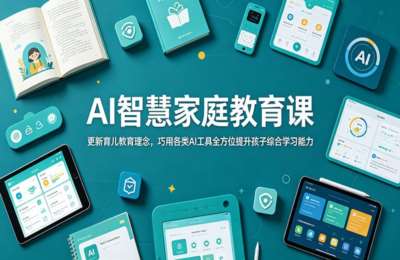 李尚龙-AI智慧家庭教育课：更新育儿教育理念，巧用各类AI工具全方位提升孩子综合学习能力